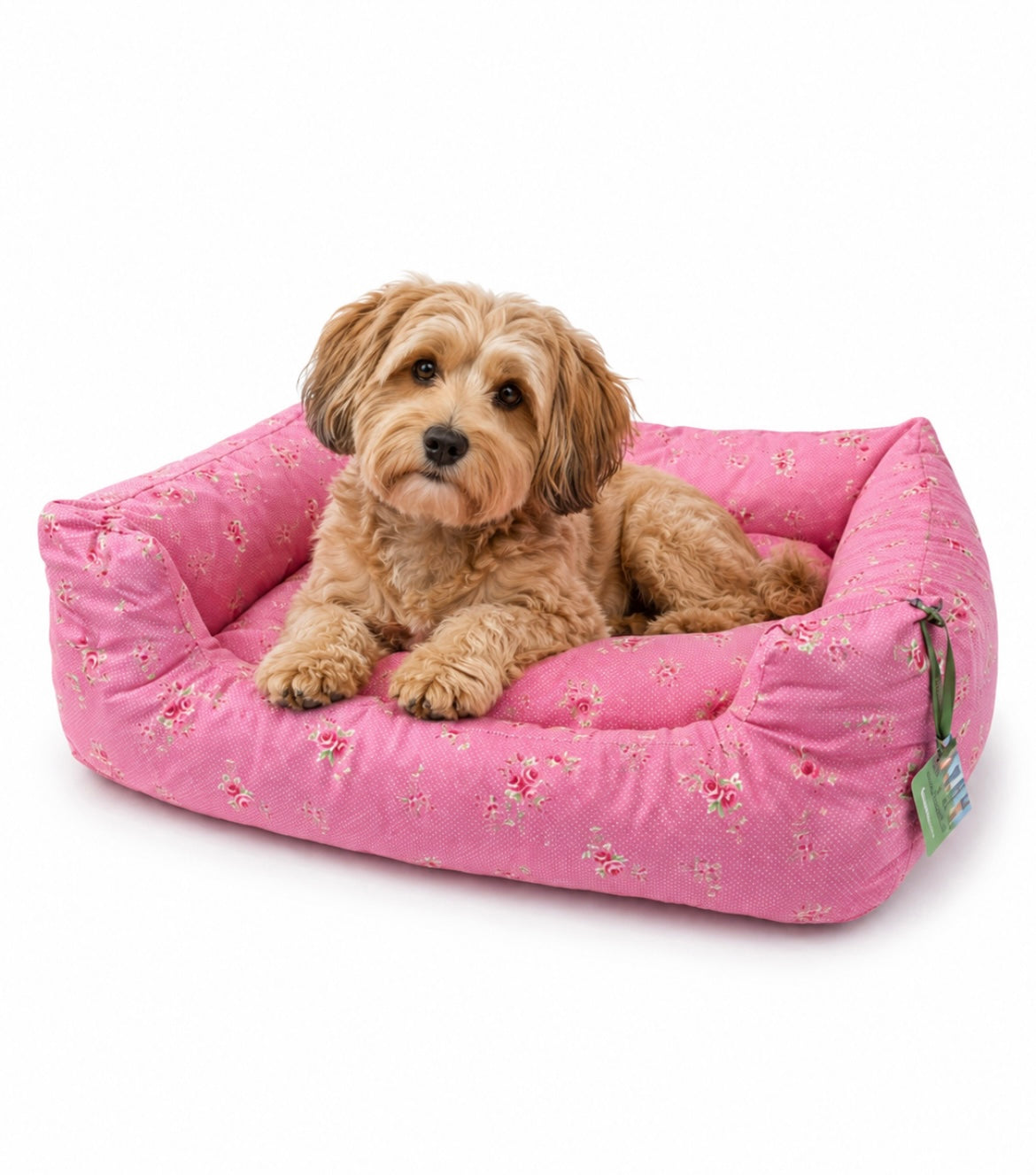 Hundebett „Rosentraum“ weiches Kuschelbett - waschbar- für Hunde